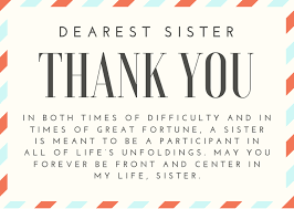 Islamic birthday wishes for son. 50 Heartfelt Thank You Sister Messages And Quotes Futureofworking Com