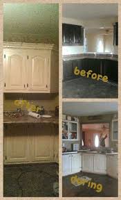 Kitchen Cabinet Paint Stain Wipe Off Stain Clear Coat Get Your Antique White Cabinets With A Diy Antique White Cabinets Home Projects Furniture Making