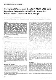 Malaysia's food culture may bond people together over a variety of meals. Http Www E Mjm Org 2012 V67n2 Melanocortin Receptor 4 Pdf