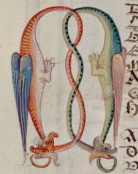 106 7 wizard magic scroll. Embedded Medieval Drawings Alchemy Art Illustrated Manuscript