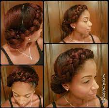 Natural Updo Goddess Braids Natural Hair Hair Styles Goddess Braids Hairstyles