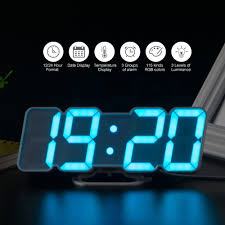 Experience the evolution of alarm clock design. Digital Time Alarm Clock Led Wall Clock With 115 Colors Remote Control Digital Watch Night Light Magic Desktop Table Clock Wall Clocks Aliexpress