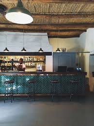 Dark Turquoise Herringbone Tile We Are Want To Say Thanks If You Like To Share This Post To Anot Bar Design Restaurant Cafe Interior Design Bar Interior Design