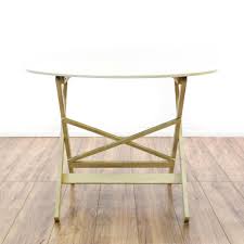 This Hyllinge Mobler Folding Table Is Featured In A Solid Wood With An Off White Finis Modern Folding Tables Modern Interior Decor Danish Modern Dining Table