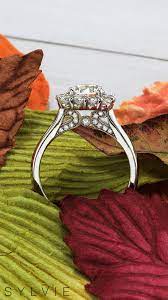 Modern Halo Engagement Ring Felicia Halo Engagement Ring Engagement Rings Rings