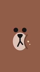Brown pic is where you can find all the character gifs, pics and free wallpapers of line friends. Line Charactor Cute Brown Bear Face Ilustration Art Iphone 6 Wallpaper Art Wallpaper Bear Wallpaper Art Wallpaper Iphone