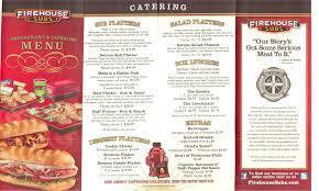 Road Food Good Eats Serafini Amelia Point Loma Firehouse Subs Catering Menu Firehouse Subs Catering Menu Restaurant Catering