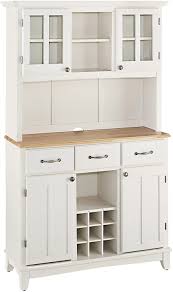 Discover everything about it right here. Amazon Com Home Styles Buffet Of Buffets White Server With Natural Wood Top And Hutch Buffets Sideboards