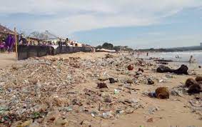 Sekarang air di pantai sudah kotor karena banyak sampah berserakan di laut yang dibuang oleh manusia yang melewatinya. Pantai Jimbaran Bali Kotor Dipenuhi Sampah Bikin Turis Asing Kecewa