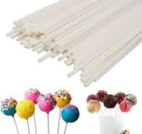 COOLAKE Lollipop Sticks 100 Pack 6 Inch Paper Candy Making Sucker Sticks  for Cake Topper, DIY Homemade Fruit Candy, Chocolate