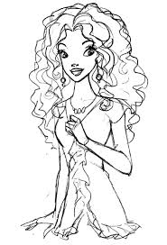 This particullar coloring image meassure is around 600 pixel x 775 pixel with approximate file size for around 86.83 kilobytes. Online Coloring Pages Girl Coloring The Girl With The Curly Hair Girl