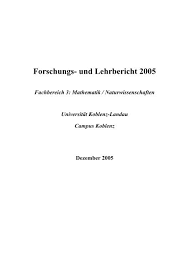 « first < prev page 1 of 1 next > last ». Lehrbericht 2005 Universitat Koblenz Landau