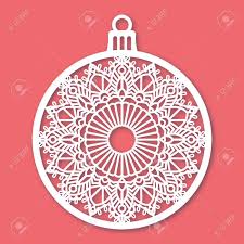 Boule vecteur classique noël t verre décoration élément brillant neige flocon de neige 3d réaliste isolé sur fond transparent illustration. Boule De Noel Avec Flocon De Neige Laser Modele De Coupe Pour Les Cartes De Voeux Des Enveloppes Des Invitations Des Elements Interieurs Vector Noel Papier Coupe Panneau Decoratif Die Carte Couper