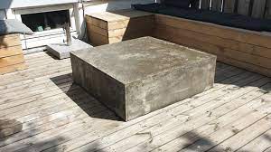 To mark my cuts, i simply flipped the table over on top of the plywood and traced the edges with a pen. Making A Large Square Coffee Table For The Patio Out Of Concrete Youtube