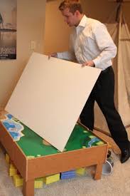 Make A Diy Lego Table From A Train Table I Can Teach My Child Lego Table Lego Table Diy Train Table