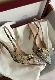 Horsebit Gucci Crystal Heels | TikTok
