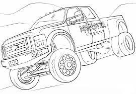 Bigfoot monster truck coloring page : 10 Monster Jam Coloring Pages To Print