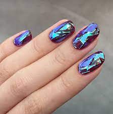 Everything You Need To Know About Korean Glass Nails Shattered Glass Nails Glass Nails Glass Nails Art