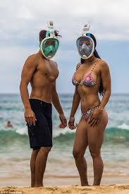 What are the advantages of the h2o ninja snorkel mask? H2o Ninja Mask Covers A Snorkeller S Entire Face Daily Mail Online