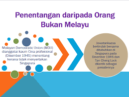 Penubuhan malayan union ini telah meletakkan tanah melayu sebagai sebuah negeri naungan negeri jajahan british sepenuhnya dengan diketuai oleh seorang gabenor british. Pengajian Malaysia Sebab Penentangan Terhadap Malayan Union