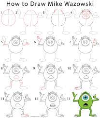 How To Draw Mike Wazowski Step By Step Pictures Online free to print images & pdf. how to draw mike wazowski step by step