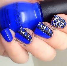 Royal Blue Cheetah Print Nail Design Animal Print Nails Cheetah Print Nails Nails