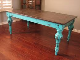European Paint Finishes Rustic Turquoise Dining Table Distressed Dining Table Turquoise Table Home Decor