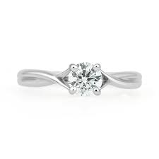 It can be customized to your exact specifications to accommodate a center stone from 1.0 to. Diamond Solitaire Twist Engagement Ring Bc Clark