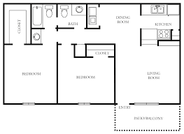 Wellington estates apartments two bedroom one bathroom. Two Bedroom One Half Bath Floorplan House Plans 74651