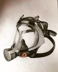 While the modern mask was introduced in world war i, masks have been in existence for some time. Gas Mask Drawing Drawing
