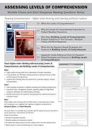 Assessing Levels Of Comprehension Hawker Brownlow