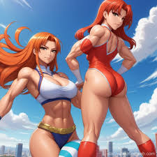 Muscular Giantess Latina Over Minuscule Ginger | Stable Diffusion Online