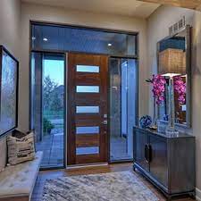 An original jim sherrill mahogany sculpture was restored and set in front of the property, alluding to the home's interior style. 75 Beautiful Mid Century Modern Front Door Pictures Ideas June 2021 Houzz