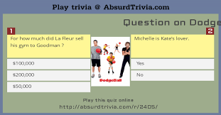 Well, what do you know? Trivia Quiz Question On Dodgeball A True Underdog Story