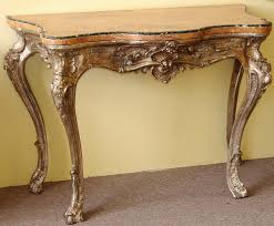 Northern Italian Rococo Period Silver Leaf Console Table For Sale Antiques Com Classifieds Antique Console Table Antique Sofa Table Console Table