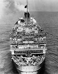 The Rms Queen Mary Was Turned Into A Troop Ship During Wwii Nicknamed The Grey Ghost For Her Speed And Inability To Queen Mary Ship Queen Mary Cunard Ships