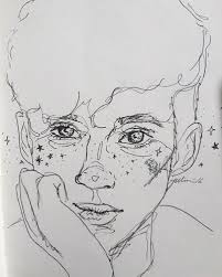 Aesthetic Black And White Boy Drawings I Say This Too Much But Wow Credits To The Owner Sketches Drawings Art Drawings