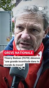 Manifestation nationale : "Il y a une grande incertitude dans le monde du  travail" explique Thierry Bodson (FGTB)