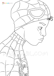 You can now print this beautiful spider man coloring miles morales coloring page or color online for free. Miles Morales Coloring Pages Free Printable New Spider Man