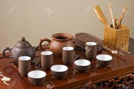 A yixing tea set is often considered the ultimate prize of a chinese tea lover. Tea Set Ready For Traditional Chinese Tea Ceremony Stock Photo Picture And Royalty Free Image Image 20340512