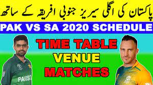 Which channel will telecast south africa vs pakistan 2nd t20 in india? Pakistan Vs South Africa T20 Series 2020 Schedule Time Table And Venue Sa Tour Of Pak Youtube