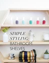 We see these stones taking over from the. Simple Styling Bathroom Shelves Glisten And Grace