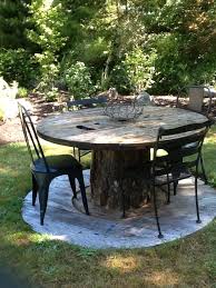 Pin By Ashlee Timofai On Gardening And Outside Decor Spool Tables Outdoor Rustic Diy