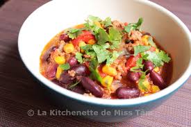 Chili Con Carne Revisite Et En Musique La Kitchenette De Miss Tam Chili Con Carne Recette Soupe Chili Con