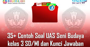 Hal ini juga sesuai dengan kurikulum pendidikan indonesia terbaru yang. Lengkap 35 Contoh Soal Uas Seni Budaya Kelas 3 Sd Mi Dan Kunci Jawaban Bospedia