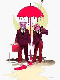 the umbrella academy cha cha hazel sticker by dunbok in 2021 umbrella art umbrella funny umbrella