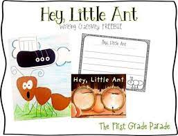 Simply do online coloring for kids drawing of ant coloring page directly from your gadget, support for ipad, android tab or using our web feature. Hey Little Ant First Grade Parade Writing Craftivity First Grade
