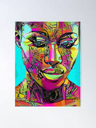 Robotica, Woman portrait, femme, fille, Léa Roche paintings Poster