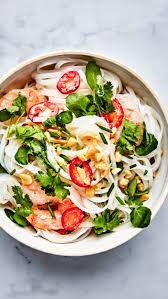 Rice Noodles With Shrimp And Coconut Lime Dressing Recipe Recipes Healthy Recipes Rice Noodles