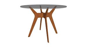 Dwg 2d dwg 3d revit. Westelm Jensen Round Glass Dining Table 3d Warehouse